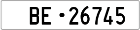 Trailer License Plate
